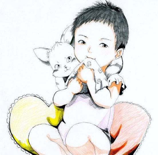 赤ちゃんと犬